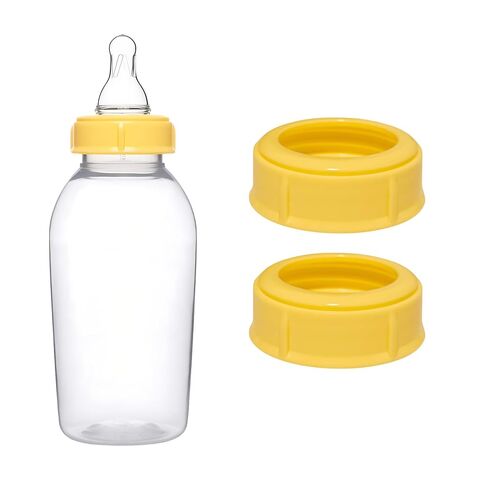6pcs Replacement Collar Rings for Medela Baby Bottles 5oz & 8oz | 1 Count (Pack of 6) BPA Free | Compatible with Plastic & Glass Bottles | Mess Free No Leak or Spill in Kuwait