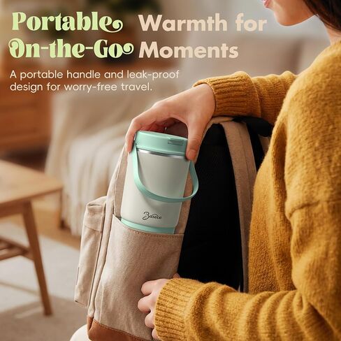 Portable Baby Bottle Warmer, Travel Milk Warmer on the Go, Gifts | 120W rapid heating & 4500*4mAh battery. Universal formula warmer, night feeding essentials, ideal baby shower gifts. in Kuwait