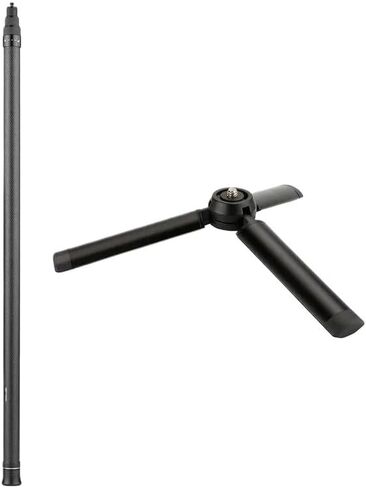 Drone Repair 150cm Selfie Stick Holder Carbon Fiber Rod Monopod Metal Tripod for Gopro Hero for DJI Action 5 Pro 4 3 2 1(Selfie Stick) in Kuwait