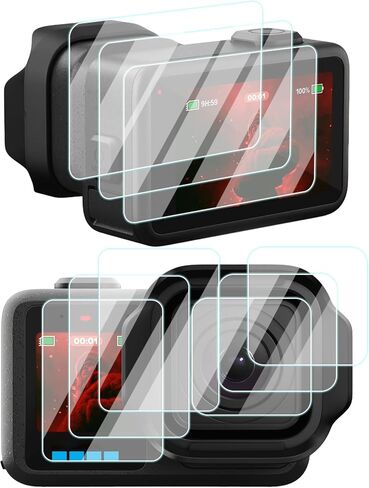 Tempered Glass Screen Protector for GoPro Mission 1/1 PRO, 3 Set | Anti-Scratch 9H Hardness Tempered Glass Flim,Touch Sensitive Edges Bubble Free Easy to Install,HD Clear. in Kuwait