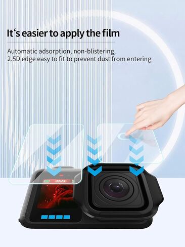 Tempered Glass Screen Protector for GoPro Mission 1/1 PRO, 3 Set | Anti-Scratch 9H Hardness Tempered Glass Flim,Touch Sensitive Edges Bubble Free Easy to Install,HD Clear. in Kuwait