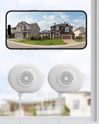 ZOSI C680 2K 3MP WiFi Indoor Window Mounted Security Camera No Drill | No subscription, Anti glare, Color Night Vision, AI Human Vehicle Detection, Through Window Look Outside, 2.4/5GHz WiFi in Kuwait