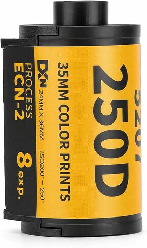 35mm Color Film, 200‑250 Professional Color Print 35mm Film, Wide Exposure Range ECN 2 Process Colour Print Camera Film for 135 Camera, High Contrast Color Print Film (36 Sheet) in Kuwait