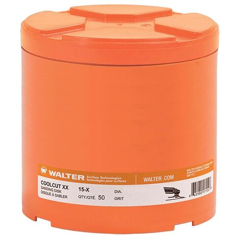 Walter 15X453B COOLCUT XX Sanding Disc - [Pack of 50] 36 Grit, 4-1/2 in. Cyclone Technology Abrasive Disc with Ceramic Blend. Sanding Tools in Kuwait