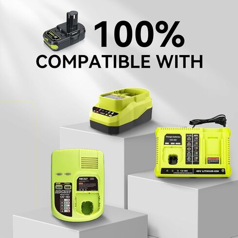 P102 3.6Ah 2-Pack 18V Lithium-Ion Replacement for Ryobi 18V Battery P102 P103 P104 P105 P107 P108 P190 Compatible with Ryobi Battery Cordless Tools in Kuwait