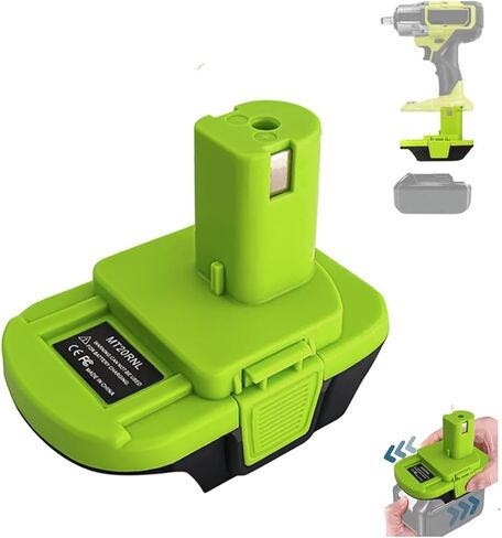DM18RL for Dewalt/Milwauke to for Ryobi Battery Adapter w/USB Port | Replace for Ryobi 18V Battery, Convert for Dewalt 20V & Milwauke M18 18V Battery to for Ryobi 18V Power Tools (No Battery) in Kuwait