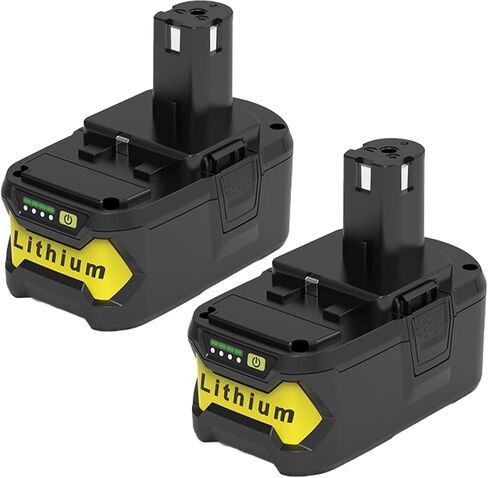ANTRobut 2Packs 8.0Ah 18 Volt Replacement for Ryobi Battery 18V P108 P102 P103 P104 P105 P107 P109 P122 P190 in Kuwait