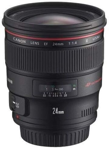 Canon EF 24mm f/1.4L II USM Wide Angle Lens - Fixed (Renewed) in Kuwait
