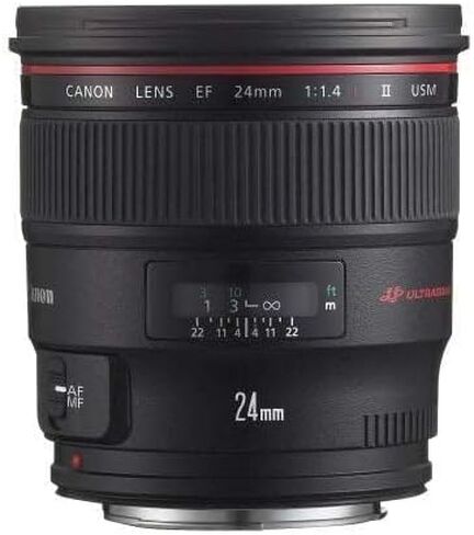 Canon EF 24mm f/1.4L II USM Wide Angle Lens - Fixed (Renewed) in Kuwait