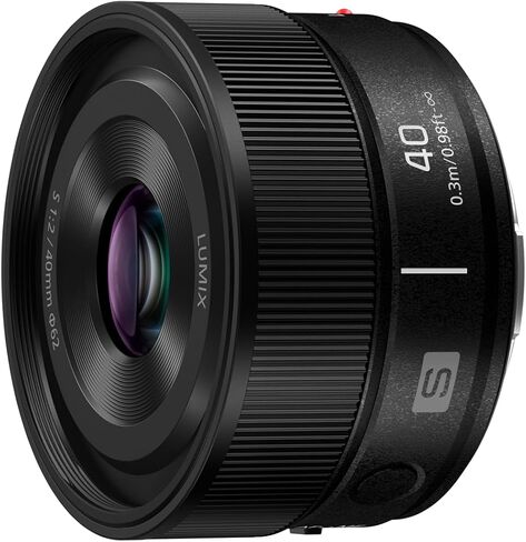 Panasonic LUMIX S-S40E-K 40mm F2 L-Mount Lens, Compact Lightweight Full-Frame Prime Lens for Travel, Street and Everyday, Dust Splash and Freeze Resistant in Kuwait