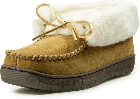 ARIAT Women's Indoor/Outdoor Warm Comfortable Dorothea Ankle Moccasin with Genuine Suede Leather Upper in Kuwait