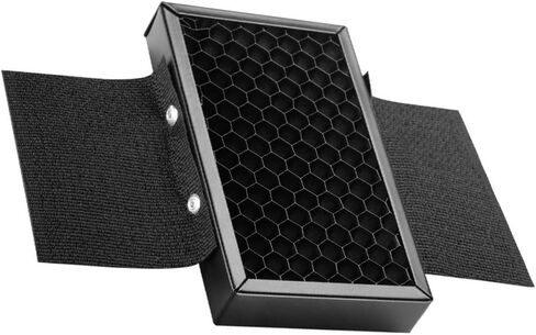 Healeved Portable Honeycomb Grid Light Reflector for Camera Flash, Metal Tone Spot Filter with Hook and Loop Fastening, Adjustable Light Control for Photography Lighting Softbox in Kuwait