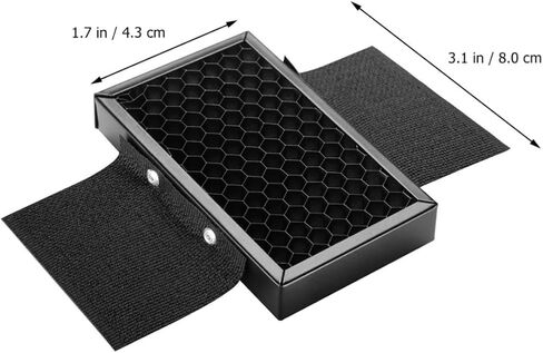 Healeved Portable Honeycomb Grid Light Reflector for Camera Flash, Metal Tone Spot Filter with Hook and Loop Fastening, Adjustable Light Control for Photography Lighting Softbox in Kuwait