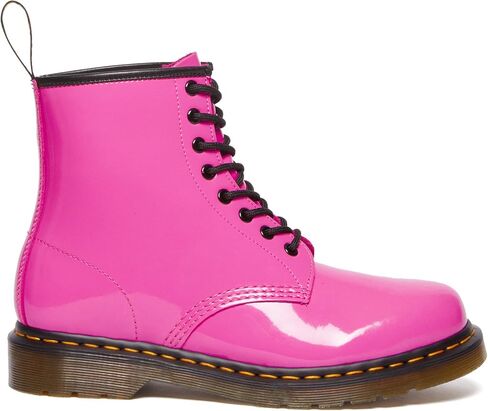 Dr. Martens Unisex 1460 Patent Leather 8 Eye Boot, Thrift Pink, 14 Women/13 Men in Kuwait