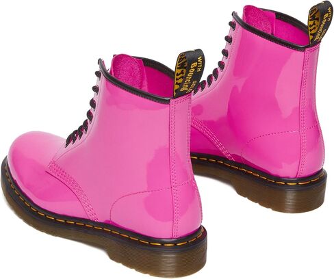 Dr. Martens Unisex 1460 Patent Leather 8 Eye Boot, Thrift Pink, 14 Women/13 Men in Kuwait