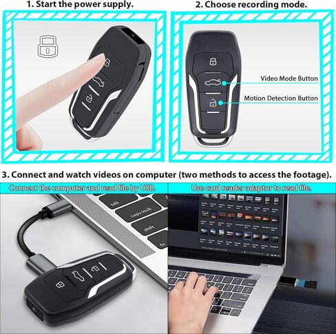 Mini Video Camera, 1080P Portable Surveillance Camera with Motion Detection Home Security Camera for Outdoor Home and Office (64, GB) in Saudi Arabia