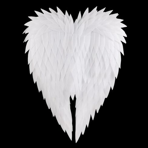 whitefeather Angel Wings Costume Accessory, Large 4.5', Lightweight for Adults, Halloween, Photography Prop in Kuwait