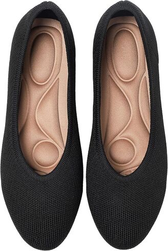 Ballet Flats Shoes for Women, Foldable Knit Women's Flats, Comfortable Shoes for Women Dressy Casual Work Office in Kuwait
