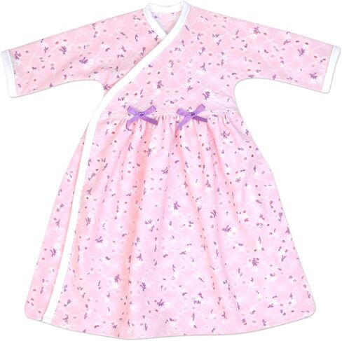 Long Wrap Dress - Teeny (2-4lbs) | Long-Sleeve, Preemie Clothing in Kuwait