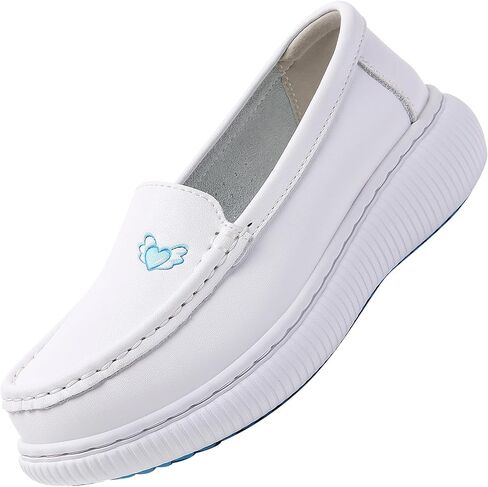 Beita Nurse Shoes for Women Slip On Women's Loafer Shoes Anti Slip Healthcare Restaurant Work Shoes Lightweight Comfortable in Kuwait