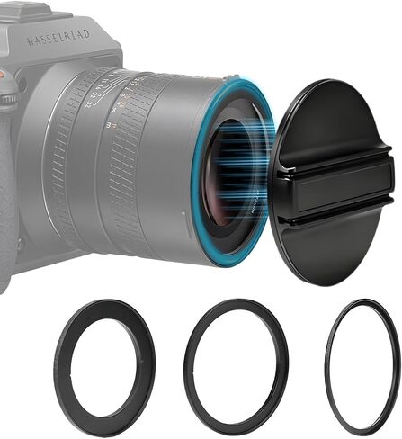 Magnetic Metal Lens Cap for Hasselblad X2DII/X2D/X1D/907 Camera XCD Series Lenses, 72mm/62mm/77mm Lens Cover Compatible XCD 3.5/90, XCD 2.5/55,XCD 2,5/55V，XCD 2,5/90V，XCD 2,5/38V，XCD 4/45P etc. in Kuwait