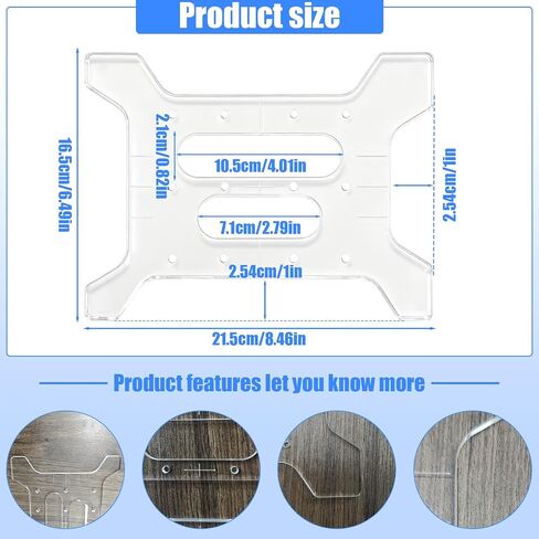 Cabinet Handle Template, Cabinet Door & Drawer Hardware Template (1 inch Drawer Pull Height) in Kuwait