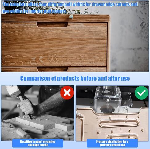 Cabinet Handle Template, Cabinet Door & Drawer Hardware Template (1 inch Drawer Pull Height) in Kuwait