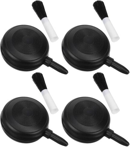 4pcs Air Blower Bulb Duster for Camera Lens and Phone Lens Cleaning, Plastic Handheld Dust Blower with Soft Brush for Travels and Outdoor Shoots, Enhances Photo Quality in Kuwait