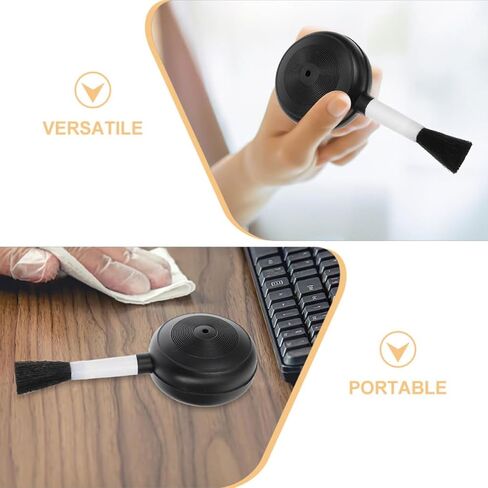 4pcs Air Blower Bulb Duster for Camera Lens and Phone Lens Cleaning, Plastic Handheld Dust Blower with Soft Brush for Travels and Outdoor Shoots, Enhances Photo Quality in Kuwait