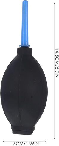 Professional Silicone Air Blower Pump with Long Nozzle for Camera and Keyboard Cleaning, Includes Cleaning Brush and Cloth for Sensor, Lens, and Screen Debris Removal in Kuwait