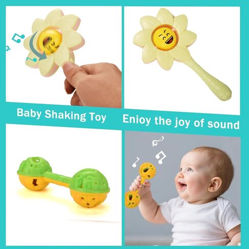 Baby Toys 6 to 12 Months 9 in 1 Montessori Teething Toys Sorting Sensory Educational Learning Gift for Toddlers Aged 1-3 in Kuwait