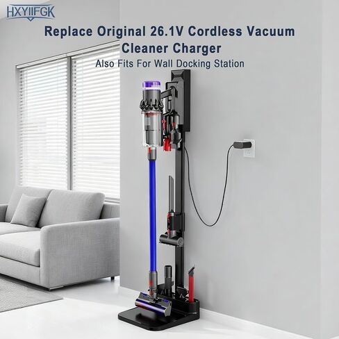 26.1V Cordless Vacuum Cleaner Charger Compatible with Dyson V6 V7 V8 SV04 | SV03 DC59 DC58 DC62,Absolute Animal Motorhead 209468-01 209568-01 967813-02 205720-02 Power Cord (Not for V10/V11/V12 Models) in Kuwait