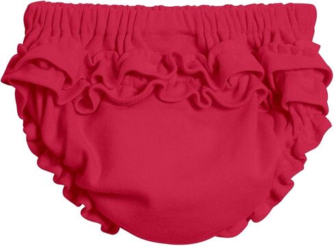 City Threads Ruffle Diaper Cover for Baby Girls Soft Cotton, Made in USA Baby Girl Bloomers, Wear Over Disposable and Cloth in Kuwait