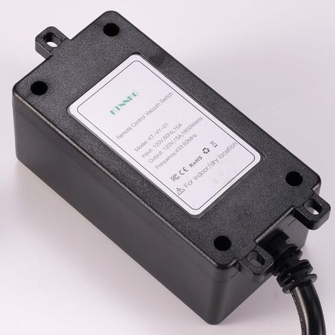 Remote Automatic Vacuum Switch, 120V Wireless Dust Collector Starter Outlet, Auto On Off Switch with 2 Remotes, Support 5S 10S Delay(Continue Clearing Debris) in Saudi Arabia