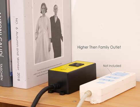 Remote Automatic Vacuum Switch, 120V Wireless Dust Collector Starter Outlet, Auto On Off Switch with 2 Remotes, Support 5S 10S Delay(Continue Clearing Debris) in Saudi Arabia