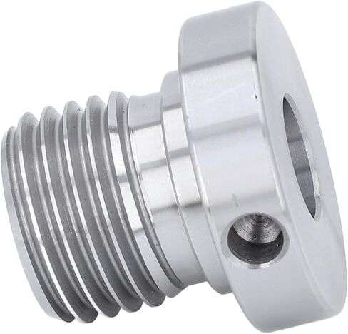 Generic Lathe Headstock Spindle Adapter, 33mm Male 18mm Female Thread Stainless Steel Chuck Insert, with Extended Length 42mm, for Woodworking Turning Projects in Kuwait