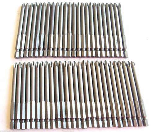 100 Goliath Industrial 3-1/2" Screw Bits #2 Phillips Magnetic Tip SB312P2 Driver in Kuwait