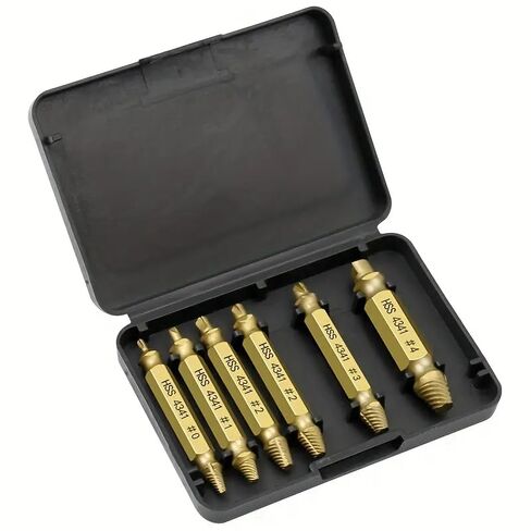 6pcs of Damaged Screw Extractor Bit Set with Tool Box in Kuwait