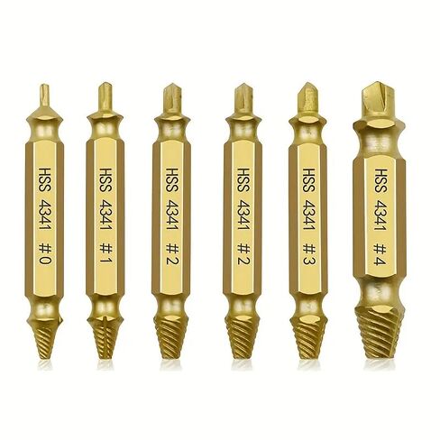 6pcs of Damaged Screw Extractor Bit Set with Tool Box in Kuwait