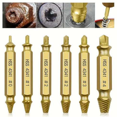 6pcs of Damaged Screw Extractor Bit Set with Tool Box in Kuwait