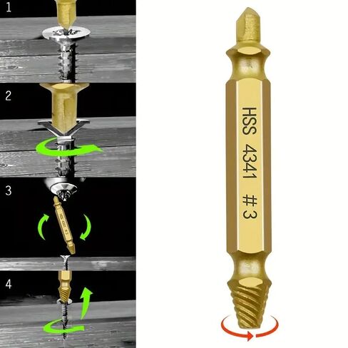 6pcs of Damaged Screw Extractor Bit Set with Tool Box in Kuwait