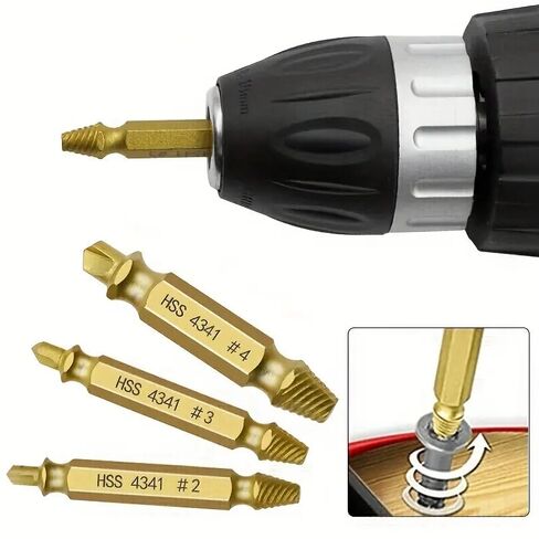 6pcs of Damaged Screw Extractor Bit Set with Tool Box in Kuwait