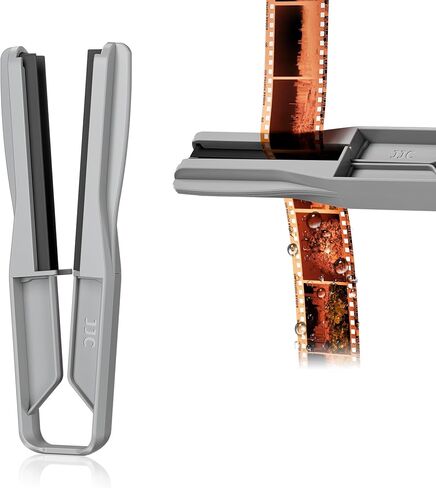 JJC Film Squeegee for 35mm & 120 Film Developing with Silicone Blades, Gray | Streak Free Drying, Gentle Film Handling, Replaceable Soft Blades, Essential Film Developing Accessory in Kuwait