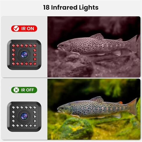 Fishing Camera Video Fish Finder DVR Function 9 inch Large Color Screen 360° Horizontal Panning in Kuwait
