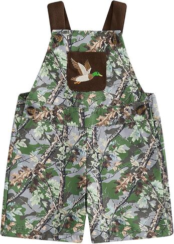Toddler Baby Boy Hunting Outfit Duck Deer Suspender Romper Jumpsuit Bib Overalls Camouflage Fall Winter Clothes in Kuwait