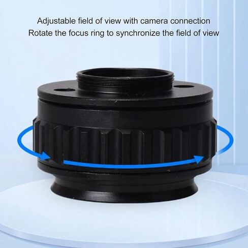 CTV Lens Adapter, C Mount Trinocular Stereo Microscope CTV Lens Adapter Clear Imaging Better Visual Image for Industrial Use (0.35X) in Kuwait