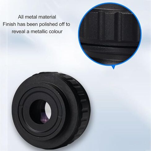 CTV Lens Adapter, C Mount Trinocular Stereo Microscope CTV Lens Adapter Clear Imaging Better Visual Image for Industrial Use (0.35X) in Kuwait