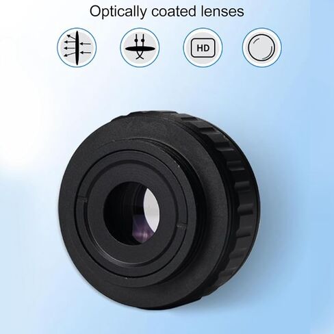 CTV Lens Adapter, C Mount Trinocular Stereo Microscope CTV Lens Adapter Clear Imaging Better Visual Image for Industrial Use (0.35X) in Kuwait