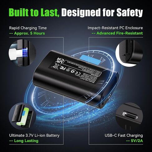 Lesaps 1-Pack Replacement Battery for SimpliSafe Outdoor Camera | 7000mAh Rechargeable Li-ion Batteries for SimpliSafe Outdoor Wireless Camera in Saudi Arabia