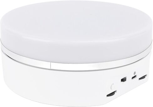 6.3 Inch Rotating Display Stand with LED Light for 360 Degree Photography and Live Streaming Showcase in Kuwait
